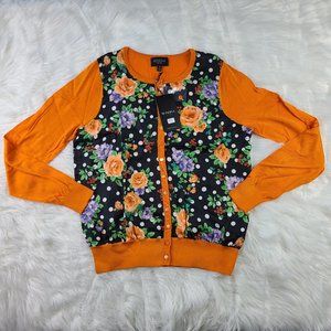 Rondina Etcetera Scoop Neck Cardigan Sweater M